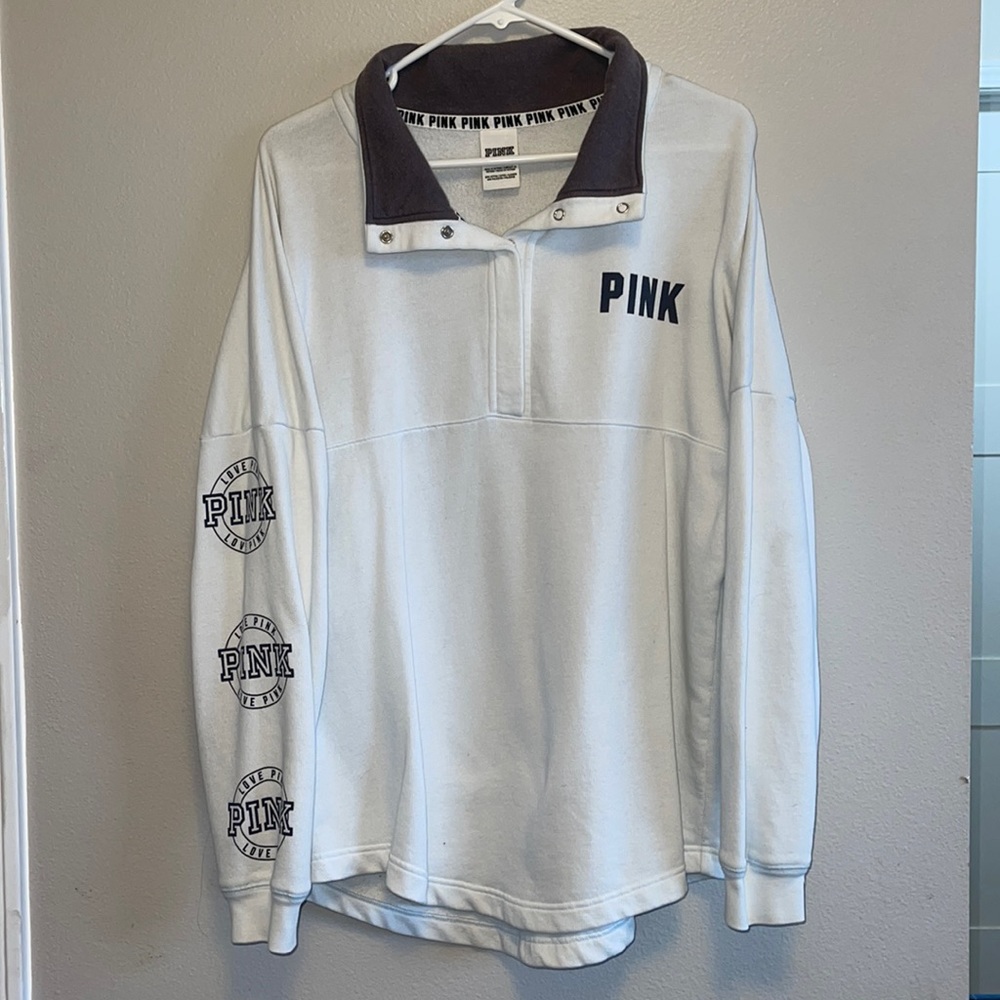 PINK Henley Sweatshirt